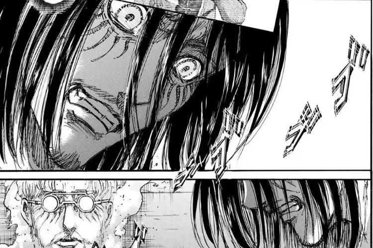 Eren's laughter in Attack on Titan represents the complex emotions and motivations behind Sasha's death