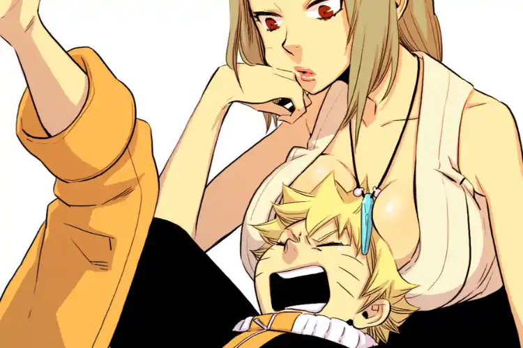 The Combined Effort Naruto and Lady Tsunade